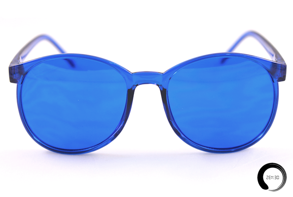 Color Therapy Chakra Glasses Blue Throat Chakra ZEN30